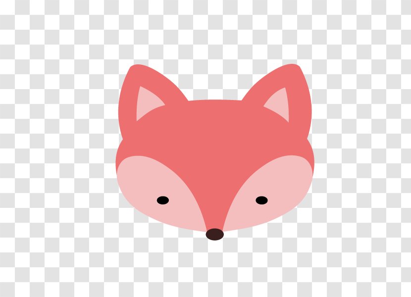 Red Fox Art Clip - Mammal - Pink Cliparts Transparent PNG