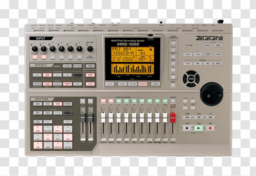 Sound Synthesizers Zoom Corporation Microphone Recording And Reproduction Compact Disc - Guitar - Studio Transparent PNG