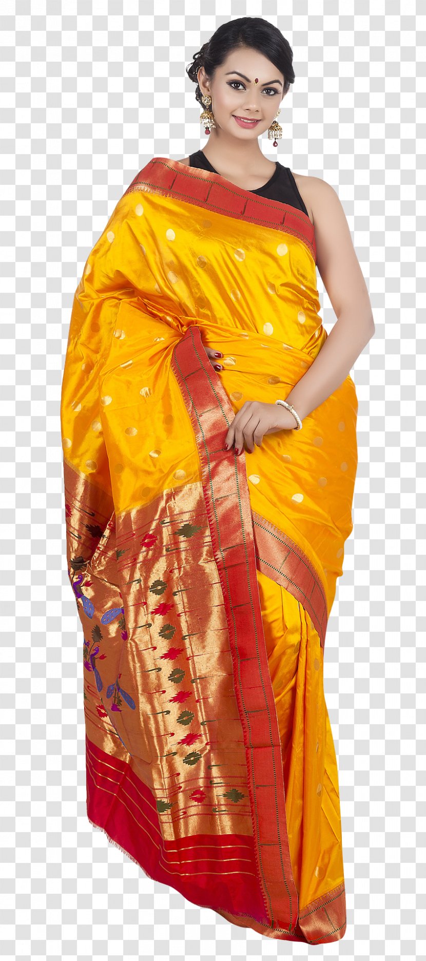 Wedding Sari - Flower - Saree Transparent PNG