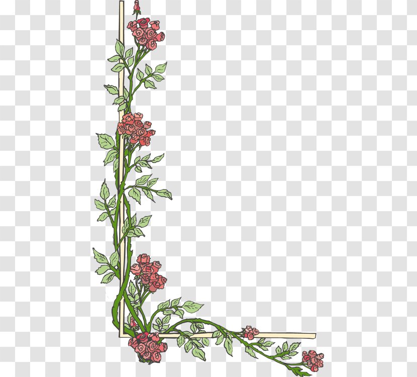 Border Flowers Clip Art - Flower Garden Transparent PNG