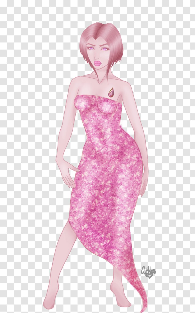 Gown Shoulder Pink M Character - Flower - Pharaoh Drawing Transparent PNG