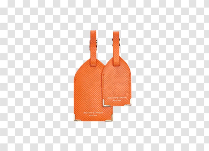 Backpack Bag Tag Handbag Baggage Aspinal Of London - Orange Leather Luggage Set Transparent PNG