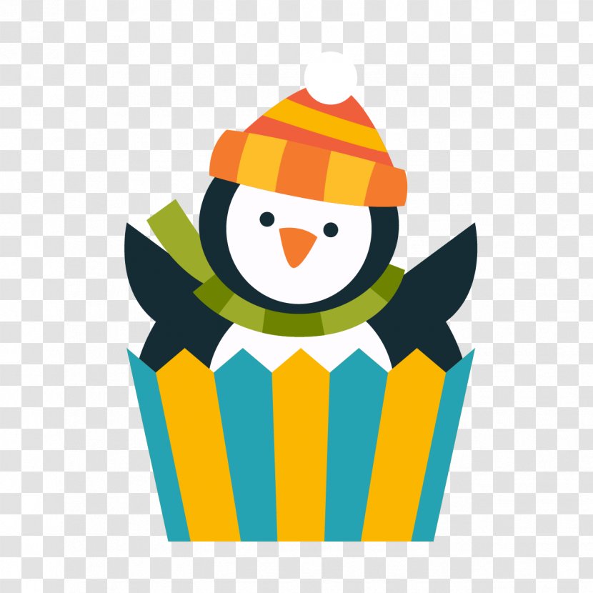 Penguin Christmas Day Cupcake Cake - Torte - Forma Para Cupcakes Transparent PNG