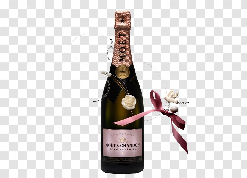 Champagne Wine Moët & Chandon Glass Bottle Rosé Transparent PNG