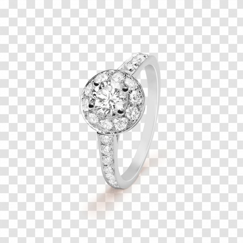 Engagement Ring Van Cleef & Arpels Solitaire Diamond - Metal Transparent PNG