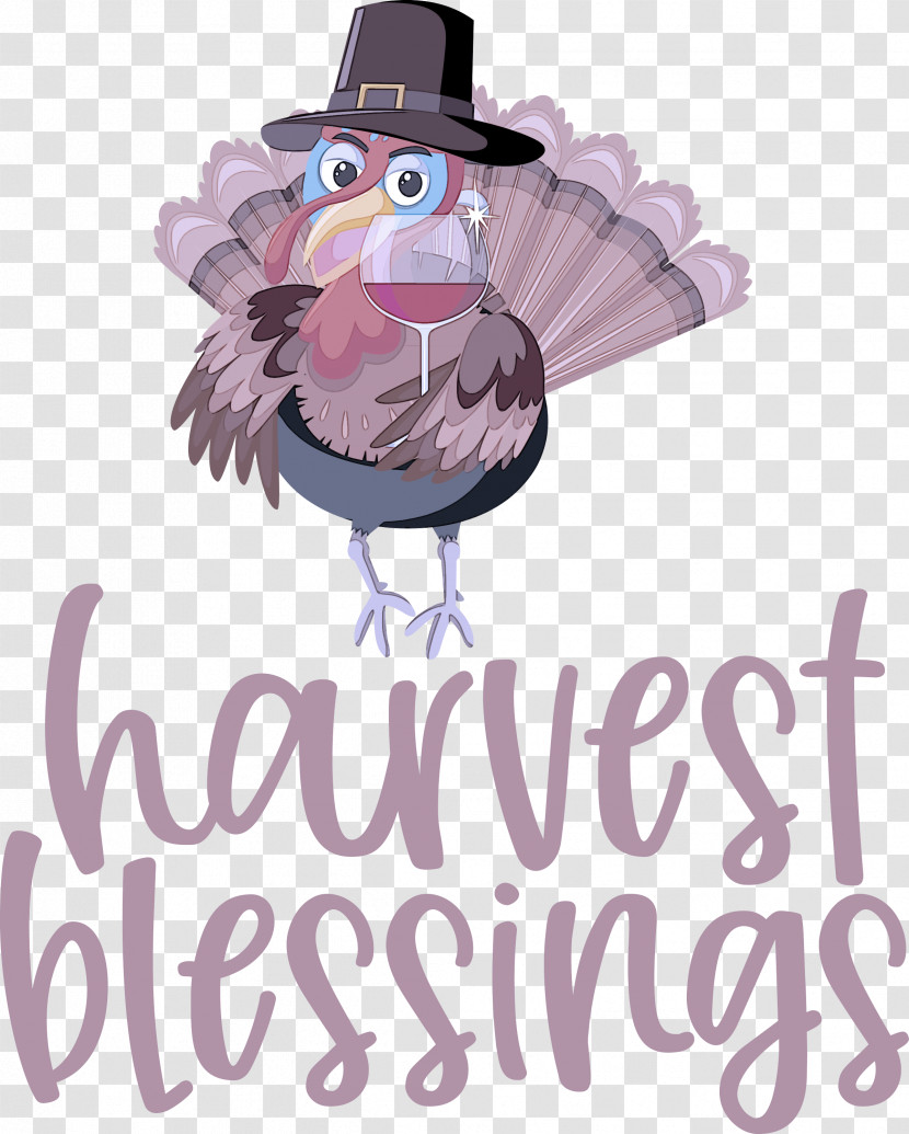 HARVEST BLESSINGS Thanksgiving Autumn Transparent PNG