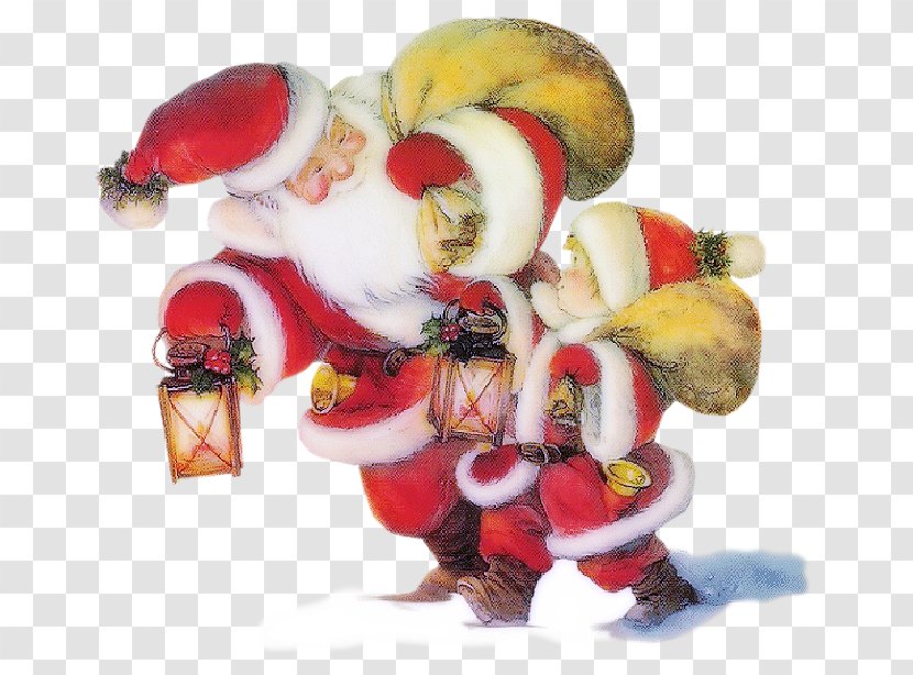 Santa Claus Christmas Ornament Child - Plush Transparent PNG