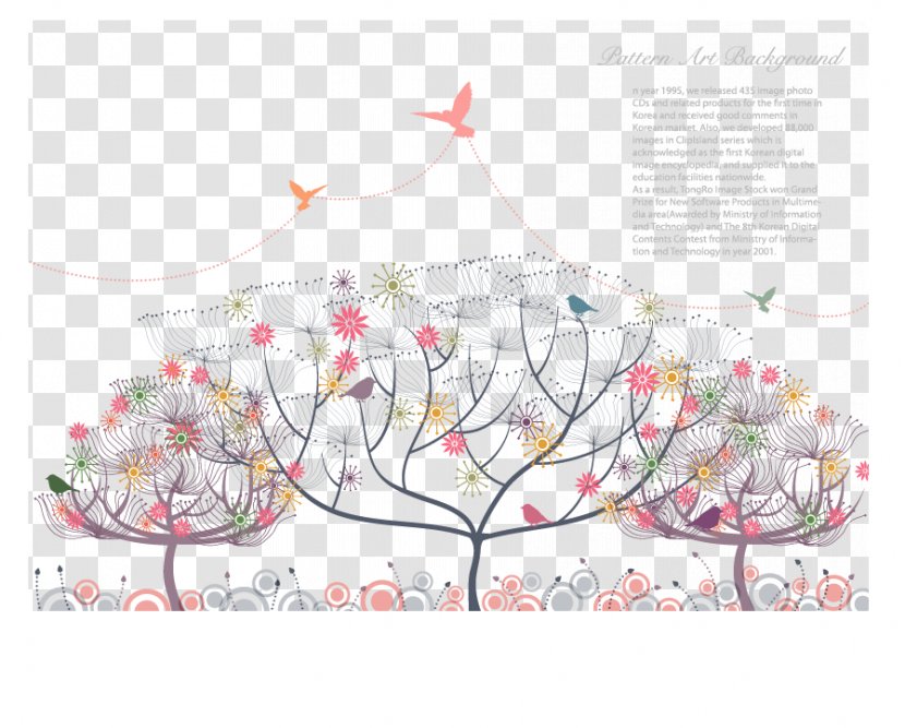 Bird Tree Flower Illustration - Drawing - Envelopes Shading Transparent PNG