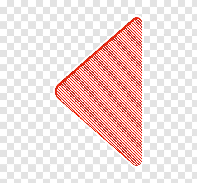 Arrow Icon B Left - Rectangle - Orange Transparent PNG