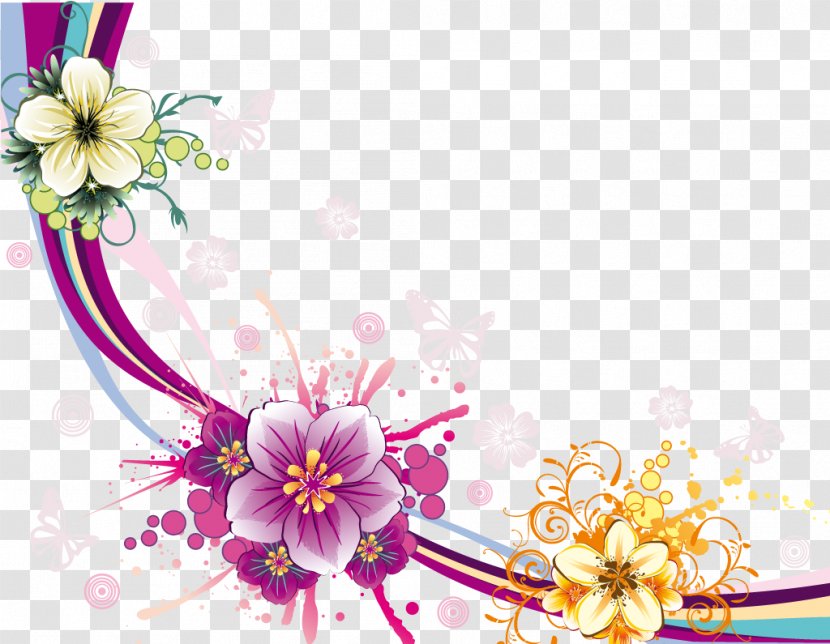 Information Vecteur - Floral Design - Pouring Transparent PNG