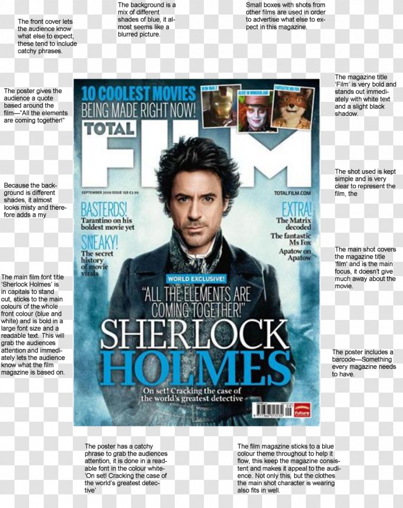 Magazine Sherlock Holmes Film Poster - Black Friday Transparent PNG