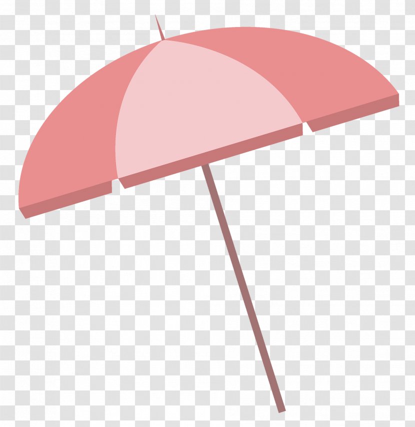 Umbrella Angle - Pink - Beach Transparent PNG