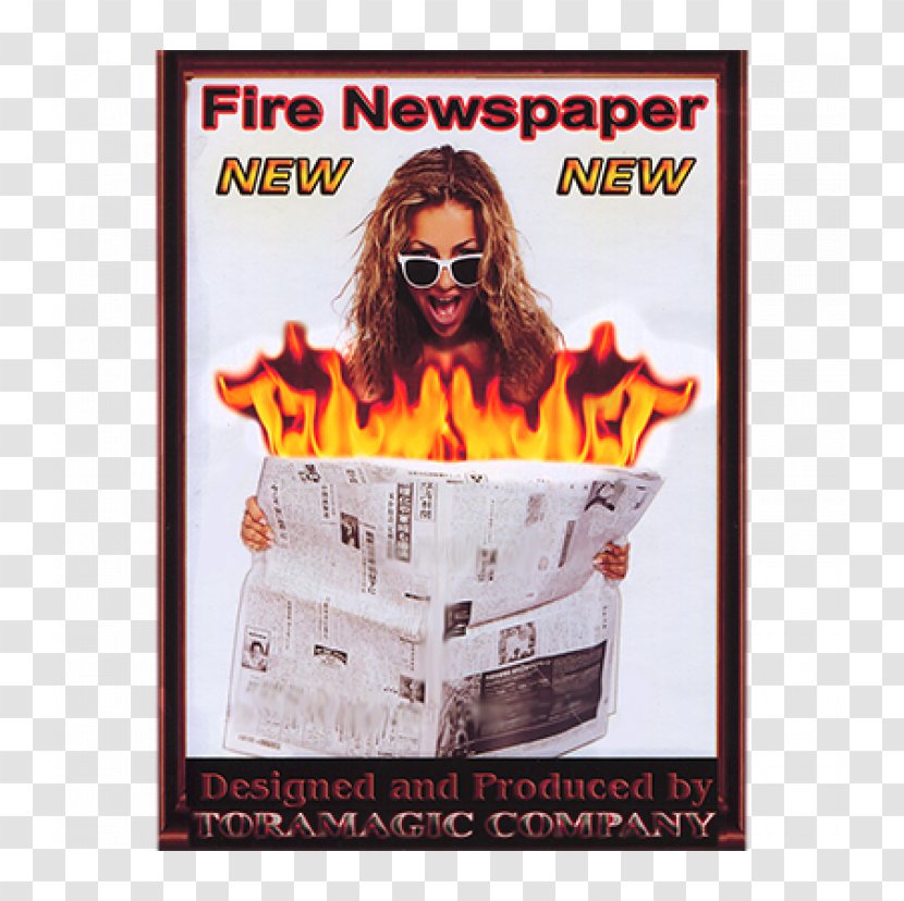 Newspaper Fire Flame - Silhouette Transparent PNG