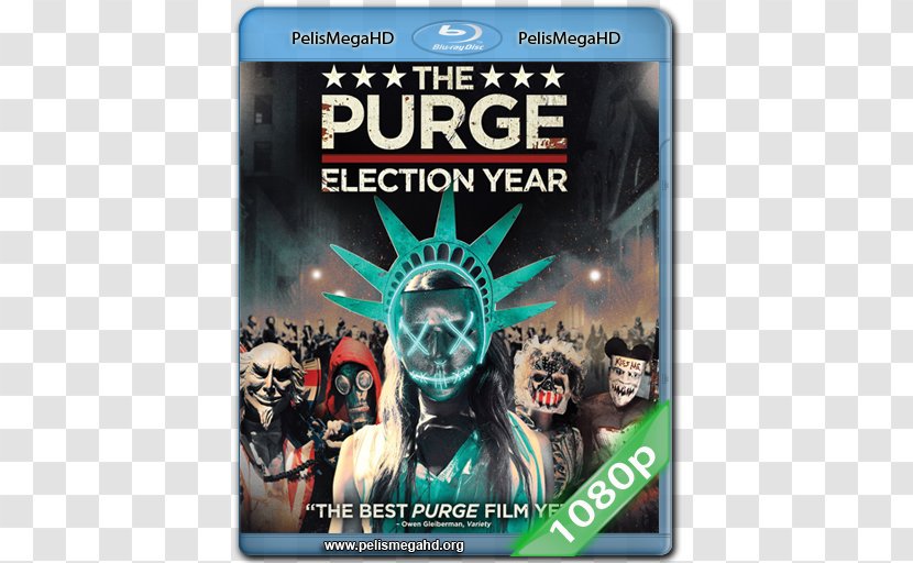 Blu-ray Disc Leo Barnes Ultra HD The Purge Film Series Senator Charlie Roan - Election Year - Frank Grillo Transparent PNG