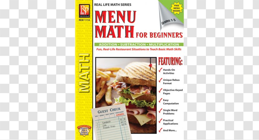 Fast Food Menu Math For Beginners Market The Pepperoni Parade And Power Of Prayer Book - Review Transparent PNG