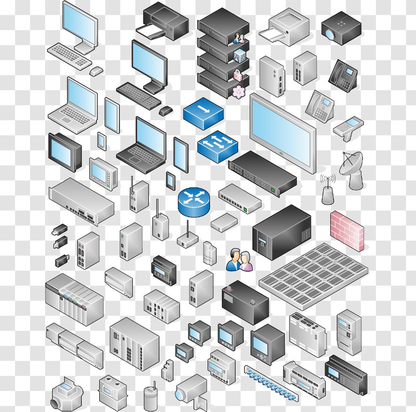 Computer Network Diagram LibreOffice Microsoft Visio Clip Art - Technology Transparent PNG
