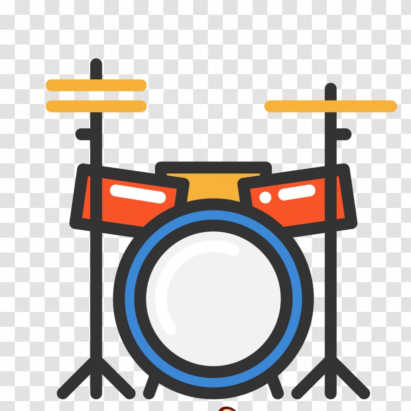 Drums Snare Drum Jazz Drumming - Heart - Hand-painted Instrument Vector Material Transparent PNG