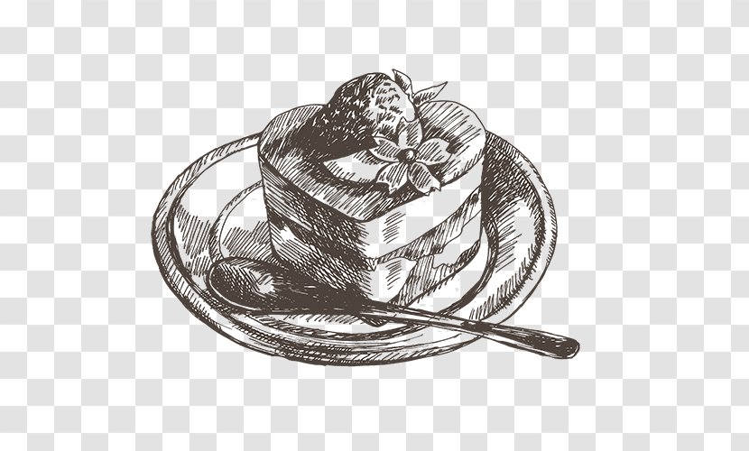 Drawing Clothing Accessories Tableware - Pastry Transparent PNG
