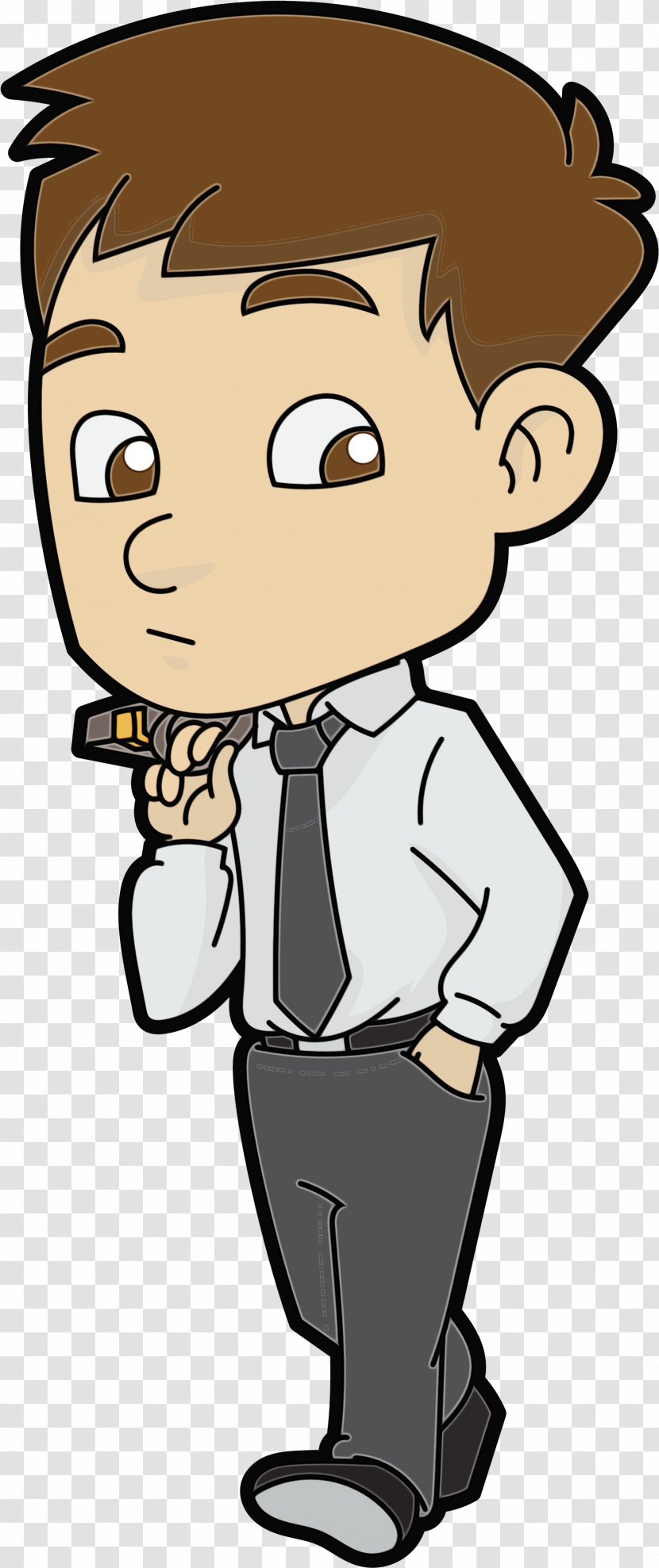Person Cartoon - Gesture - Pleased Transparent PNG