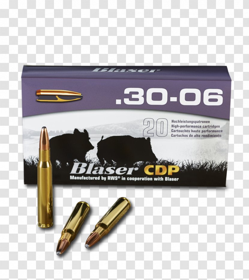 Bullet .30-06 Springfield Ammunition 7×64mm Blaser - Tree Transparent PNG