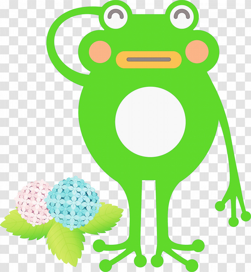 Frogs Toad Green Meter Leaf Transparent PNG