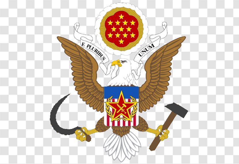 United States Of America Great Seal The Federal Government Coat Arms E Pluribus Unum - Wing - Hammer Sickle Eagle Transparent PNG