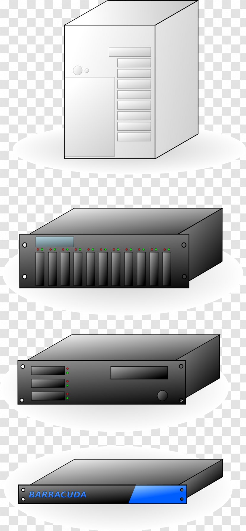 Computer Servers 19-inch Rack Clip Art - Server Transparent PNG