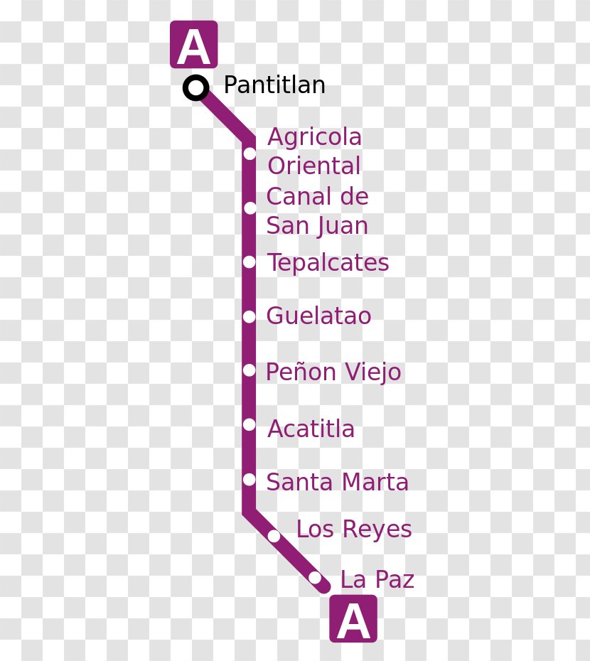 Metro Santa Marta Mexico City Line A La Paz Tepalcates Guelatao - Area Transparent PNG