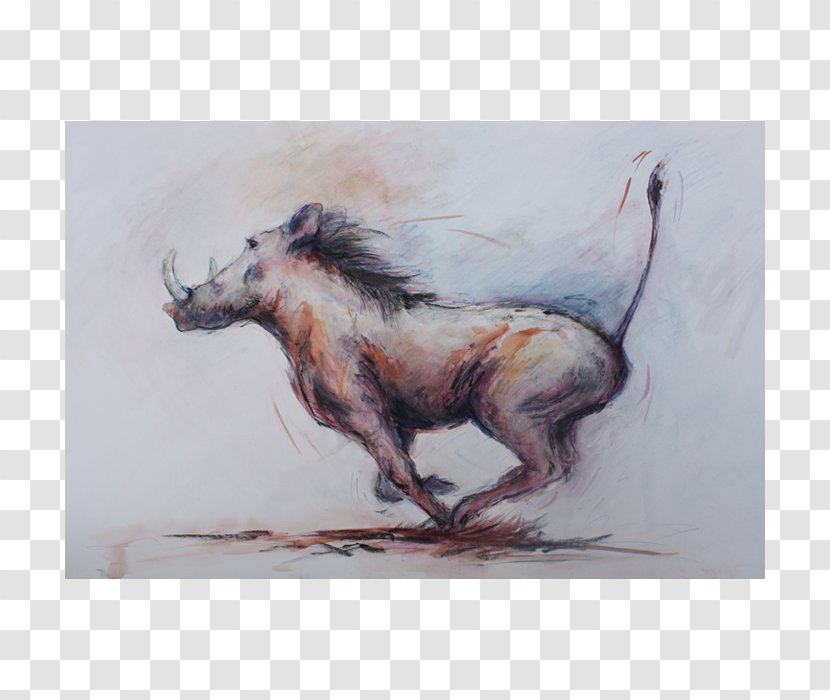 Watercolor Painting Mustang Mane Drawing - Ford Transparent PNG