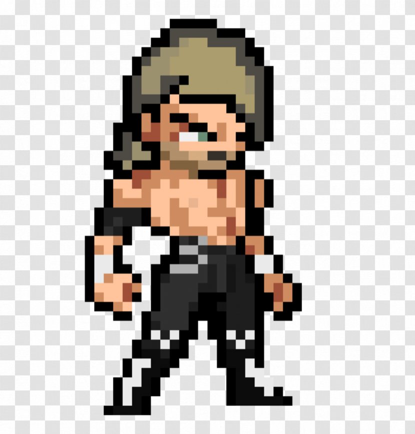 January 4 Tokyo Dome Show Wrestle Kingdom 11 Professional Wrestler New Japan Pro-Wrestling Pixel Art - Silhouette - Kenny Omega Transparent PNG