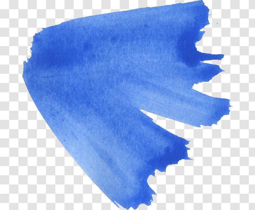 Electric Blue Azure Watercolor Painting Cobalt Transparent PNG
