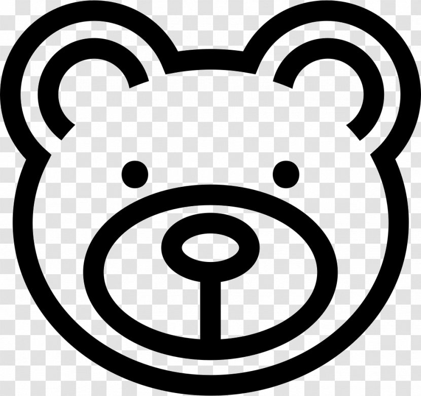 Bear - Snout - Black And White Transparent PNG