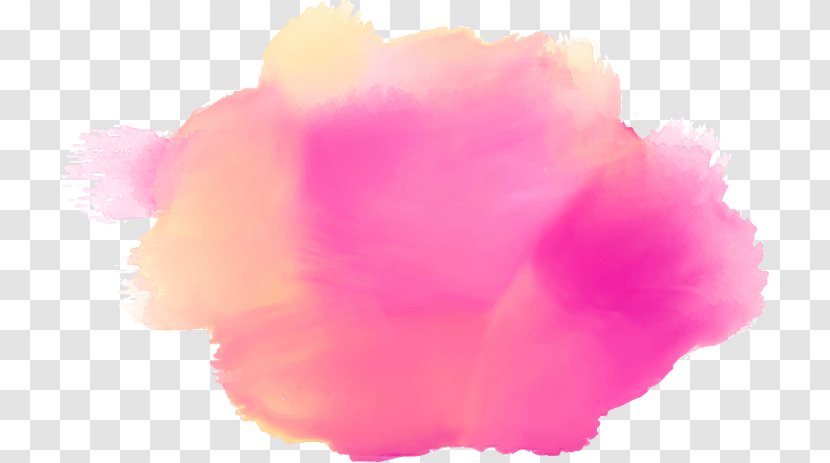Watercolor Painting Stain Texture Image - Pink Transparent PNG