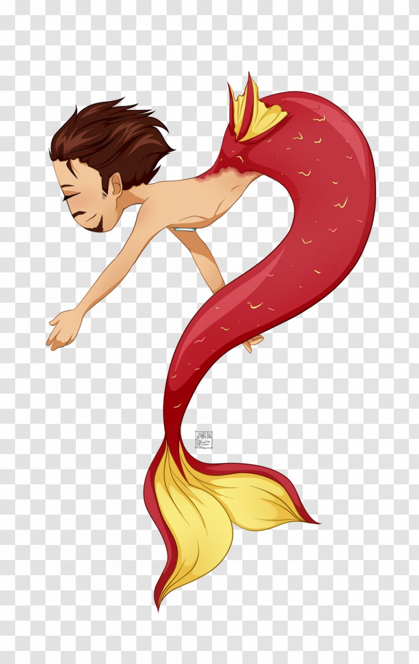 Mermaid Bucky Barnes Captain America Iron Man Loki - Neck Transparent PNG