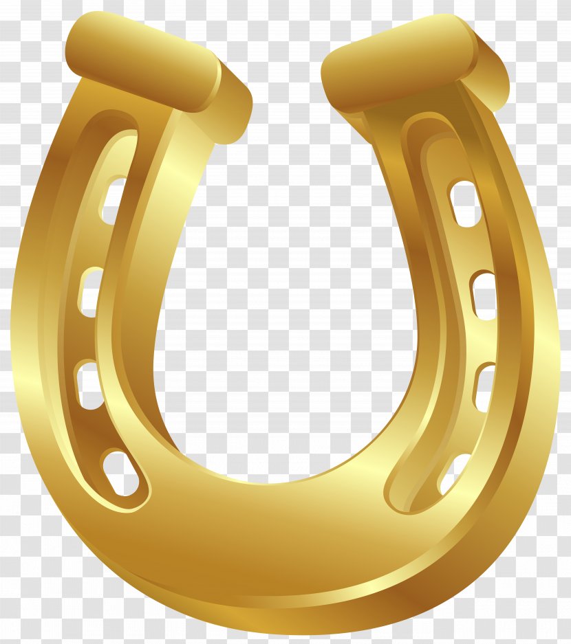 Horseshoe Clip Art - Product Design - Gold Transparent PNG