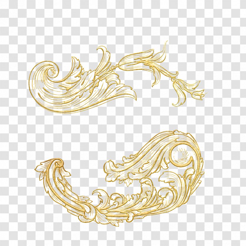 Clip Art - Body Jewelry - Gold Transparent PNG