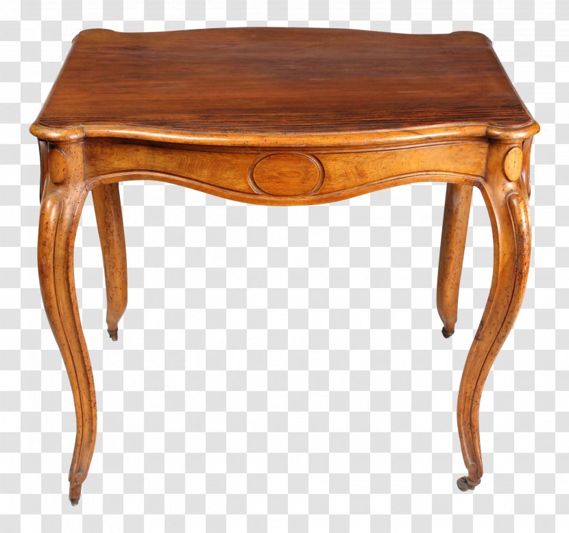Drop-leaf Table Rococo Furniture 1860s - Cabriole Leg - Walnut Transparent PNG
