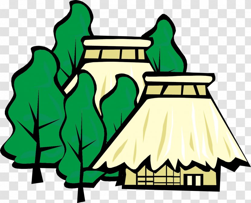 Clip Art - Bamboo - House Building Transparent PNG