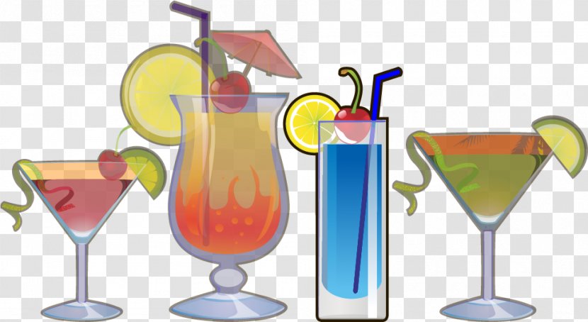 Cocktail Garnish Martini Non-alcoholic Drink - Alcoholic - Cartoon Summer Material Free To Pull Transparent PNG