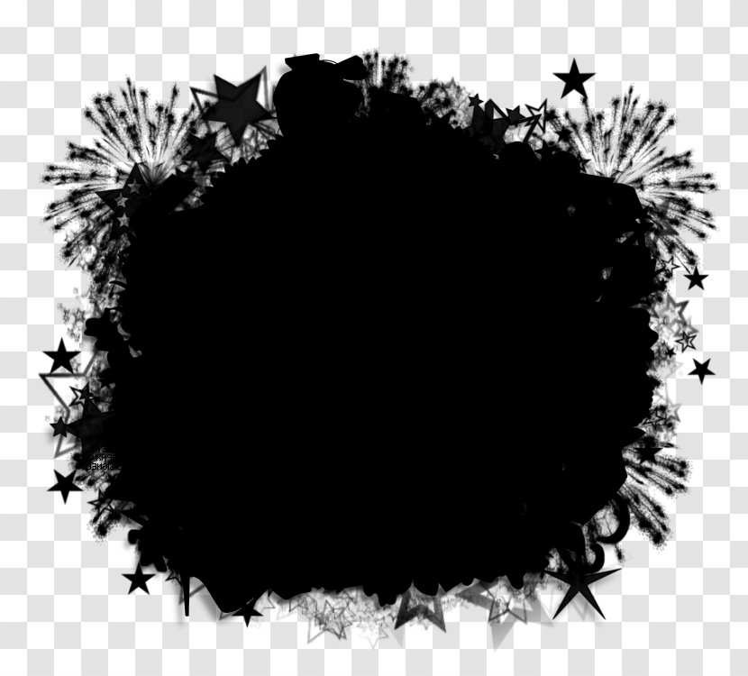 Circle Leaf - Computer - Blackandwhite Black Transparent PNG