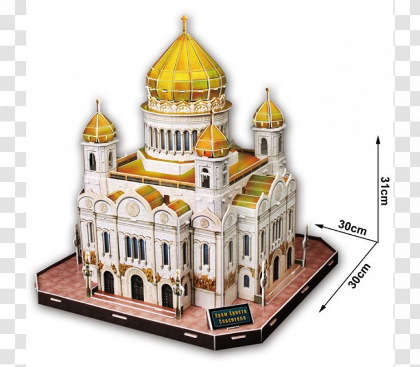 Puzz 3D Jigsaw Puzzles Cathedral Of Christ The Saviour Three-dimensional Space - Building - Toy Transparent PNG