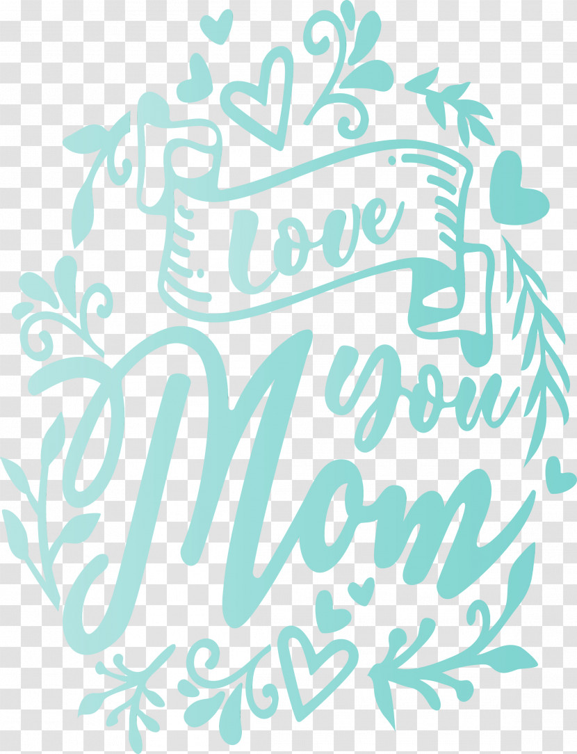 Turquoise Text Font Teal Calligraphy Transparent PNG