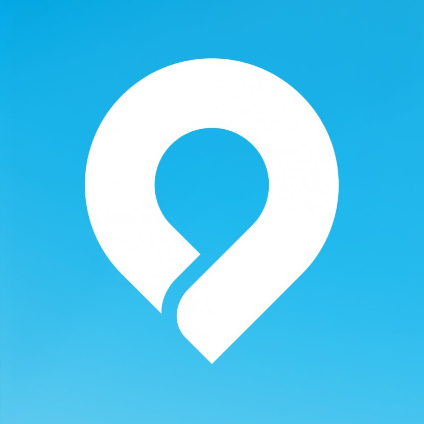 IPhone Logo Pebble Desktop Wallpaper - Blue - LOCATION Transparent PNG
