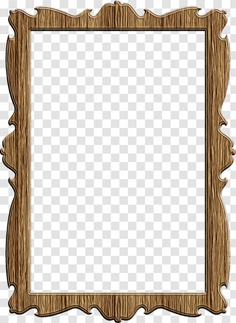 New Year Frame - Rectangle - Beige Mirror Transparent PNG