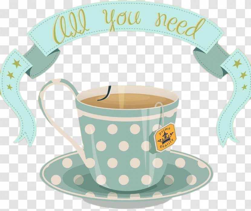 Coffee Cup Tea Poster - Dishware - Dot Transparent PNG