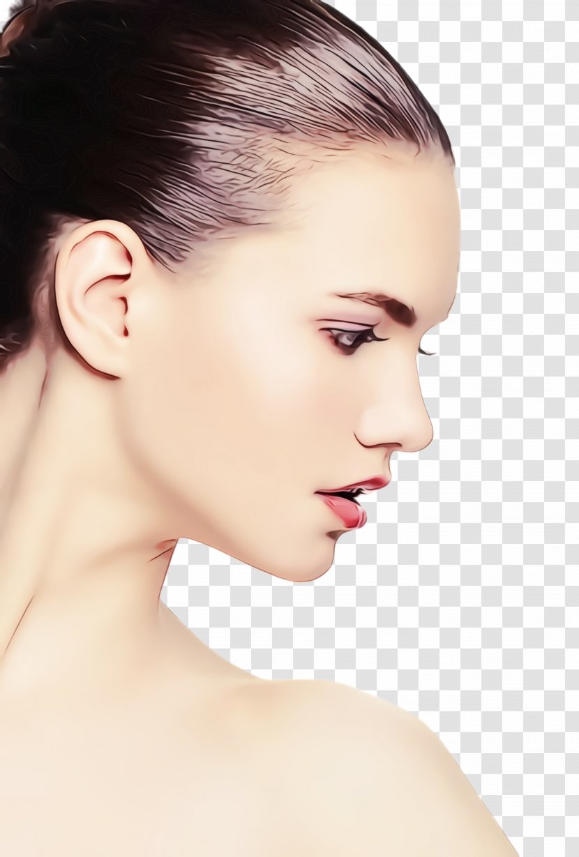Face Hair Chin Skin Eyebrow - Wet Ink - Cheek Beauty Transparent PNG