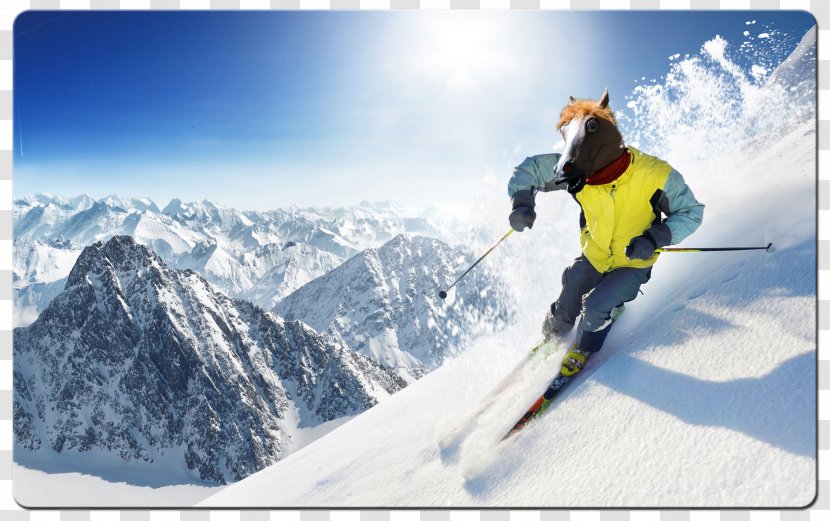 Freeskiing Desktop Wallpaper Snowy Ski Sport - Jumping - Skiing Transparent PNG