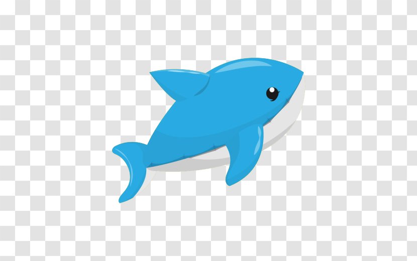 Shark Cartoon Turquoise Illustration - Whales Dolphins And Porpoises - Toy Transparent PNG