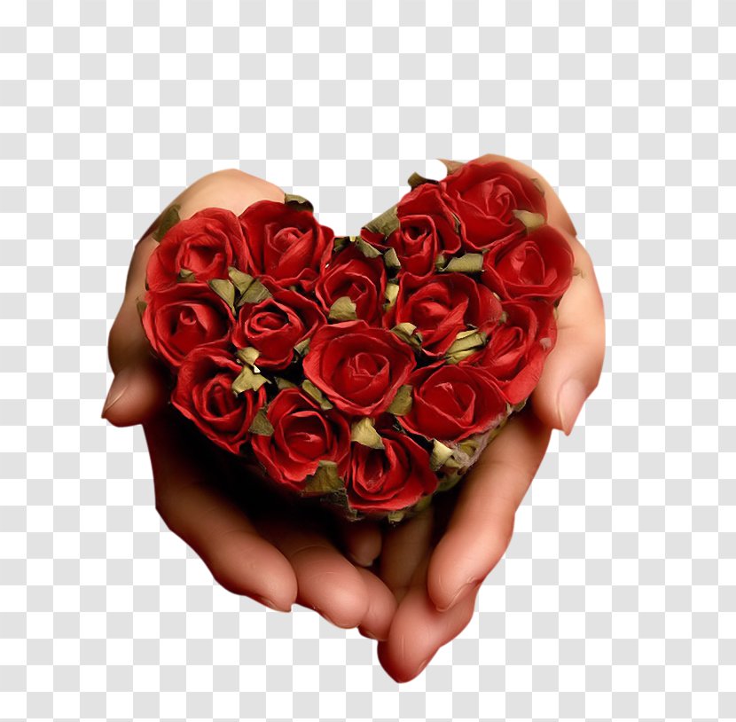 Flower Bouquet Rose Heart Valentine's Day - Cut Flowers Transparent PNG