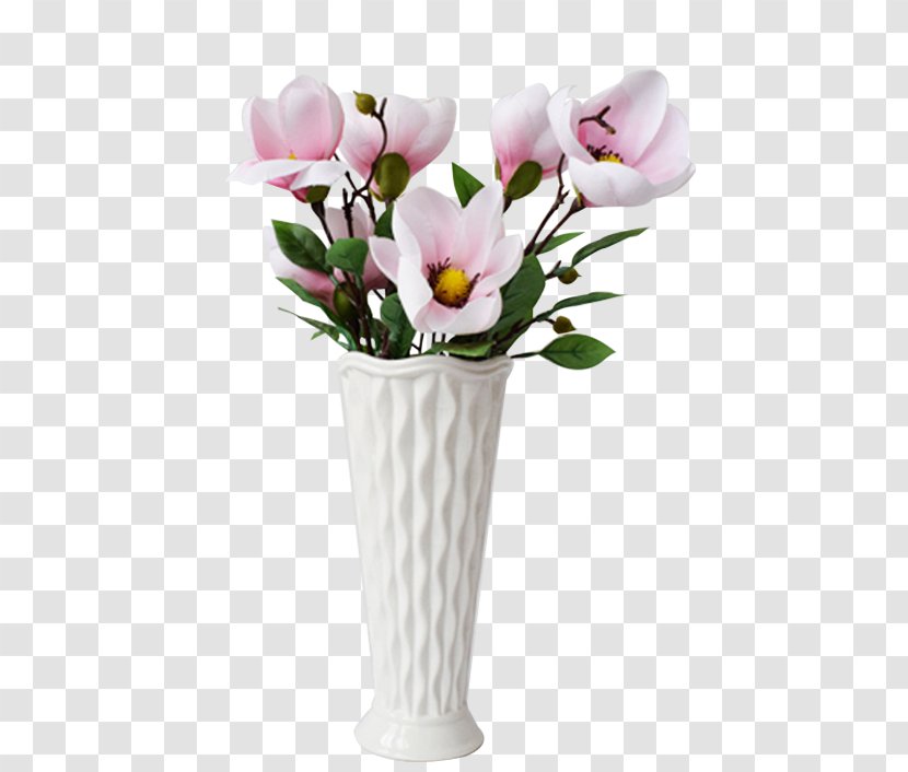 Flower Bouquet Floral Design Pink - Vase Transparent PNG